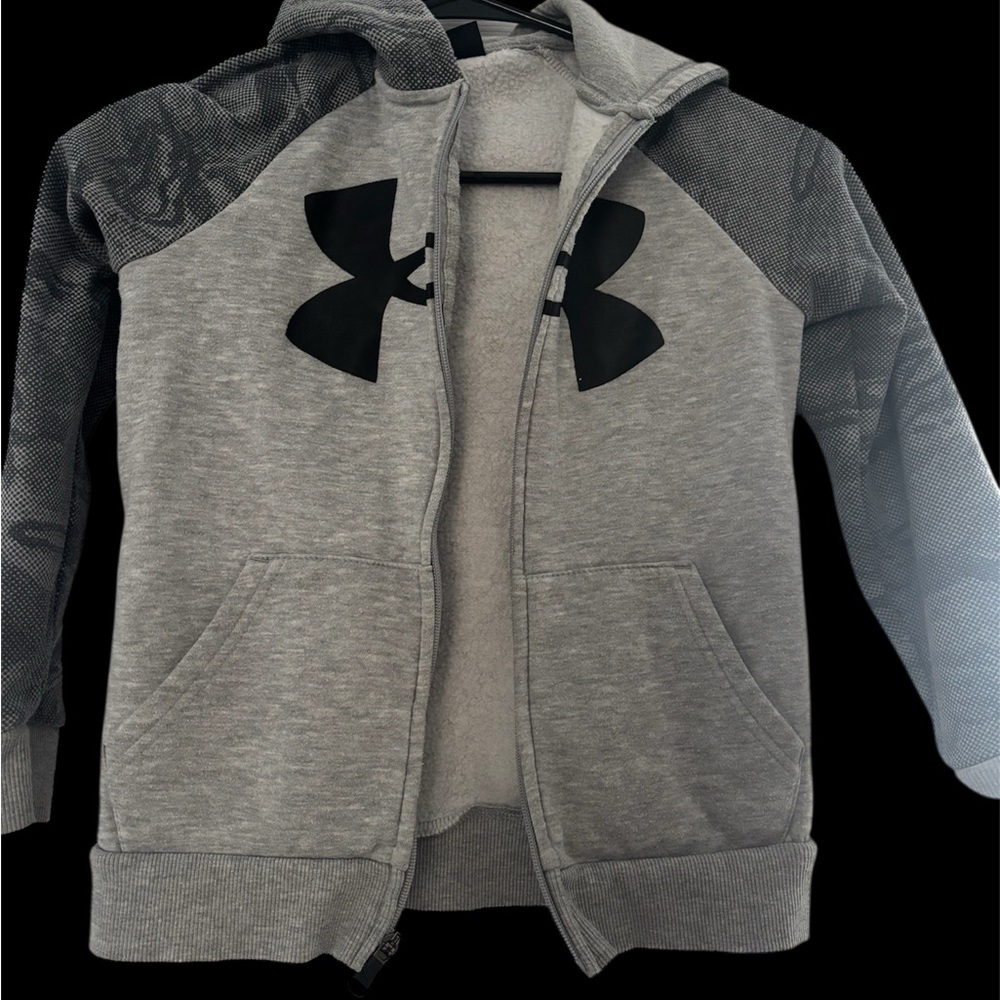 Under Armour Kids Gray Full-Zip Hoodie